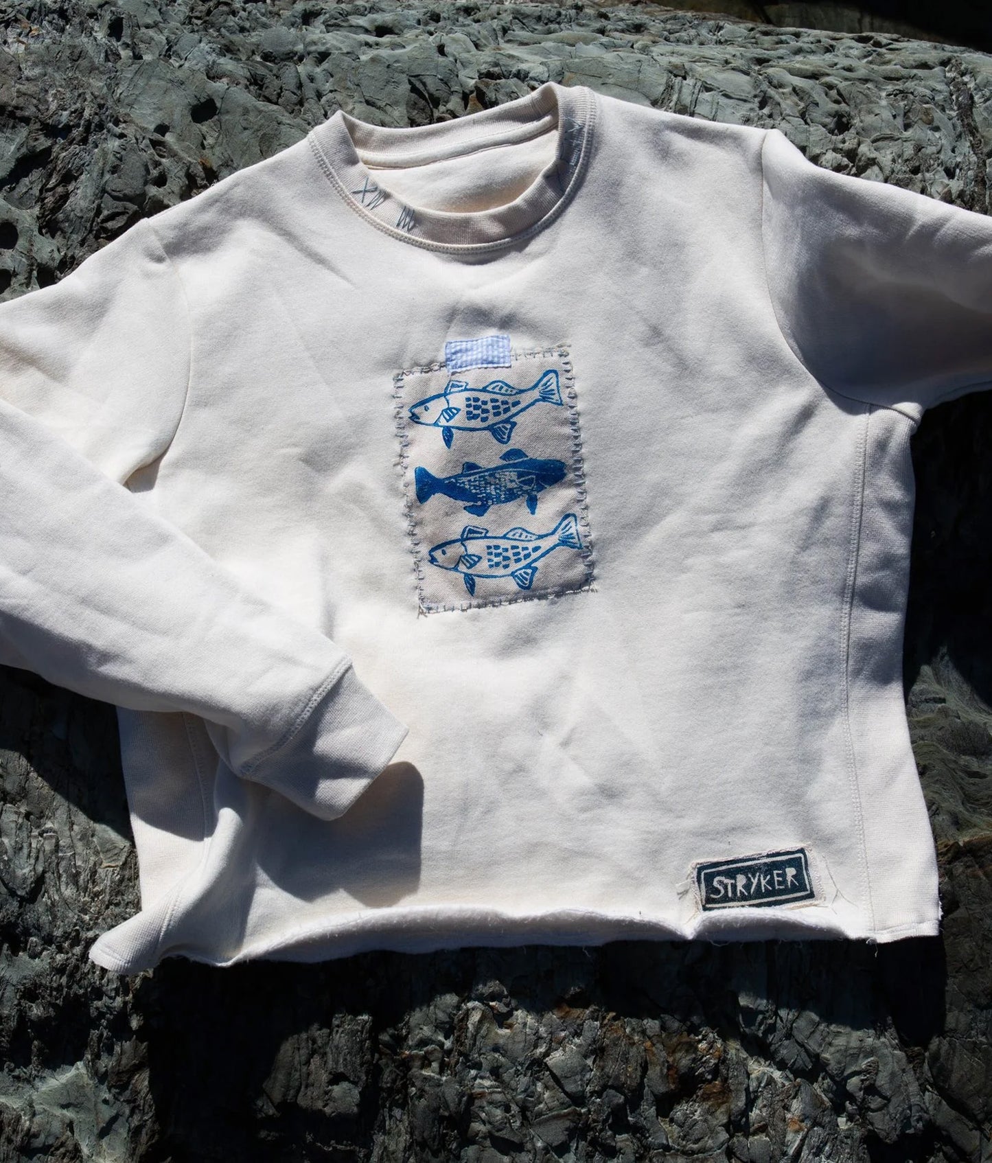 Striper Crewneck, Ash Grey - PREORDER 10/27