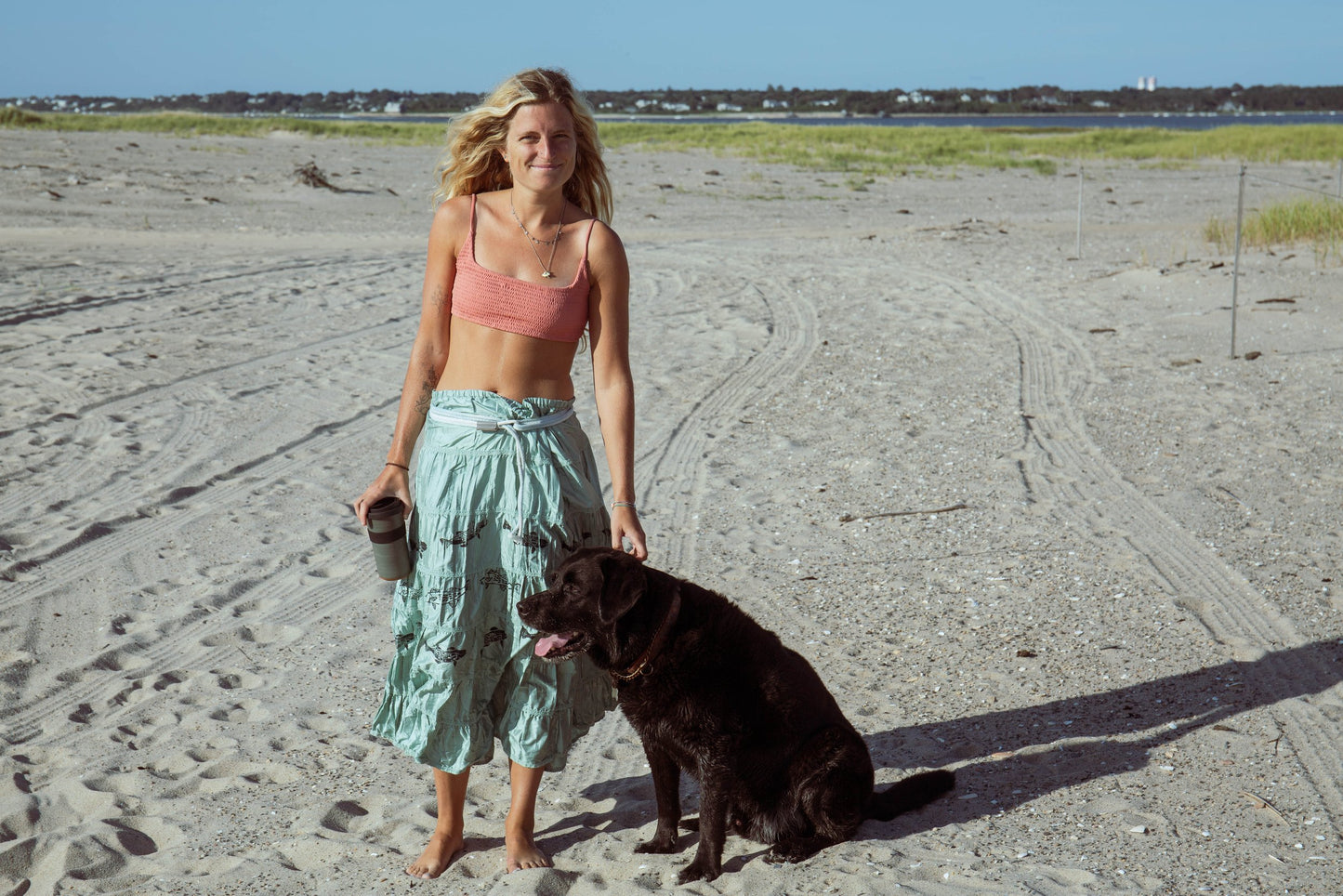 Silk Fish Tiered Skirt