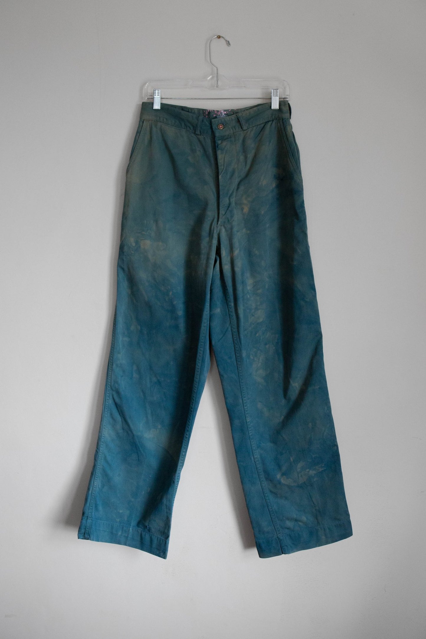 High Rise Indigo Wide Leg Pants
