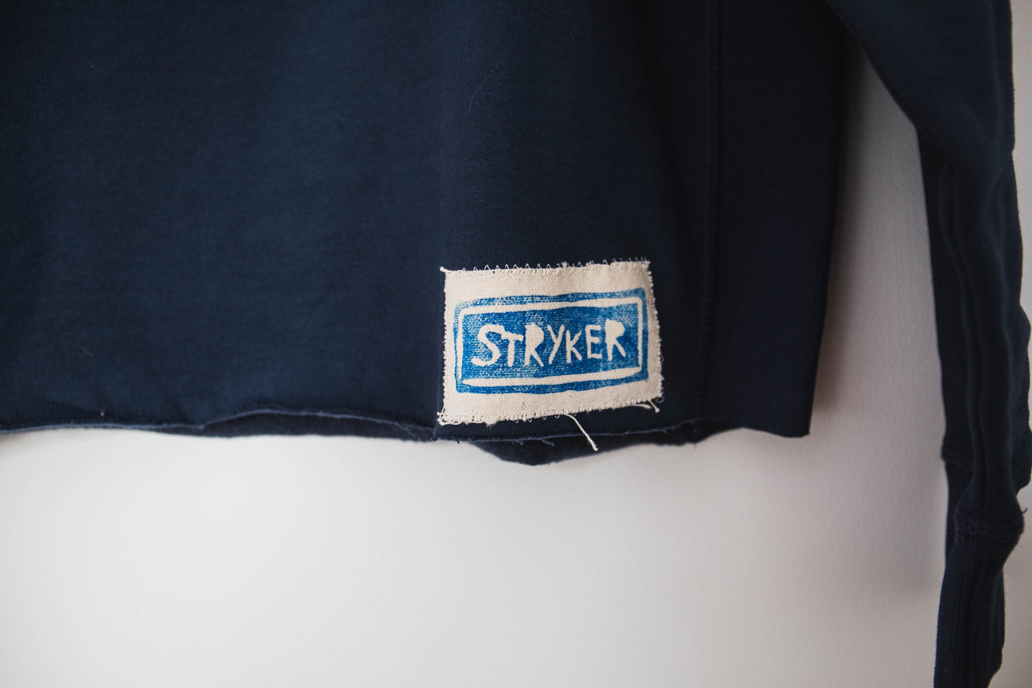 Fish Crewneck, Navy Gingham - PREORDER 4/19