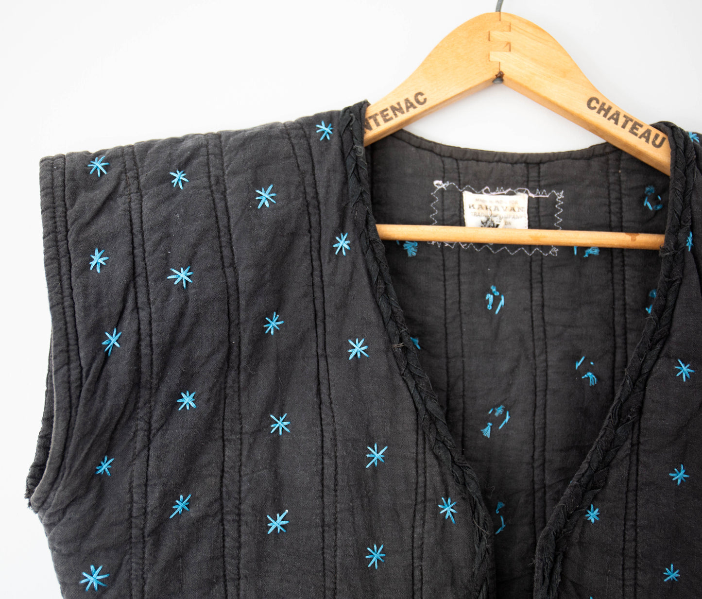Vintage Quilted Star Vest