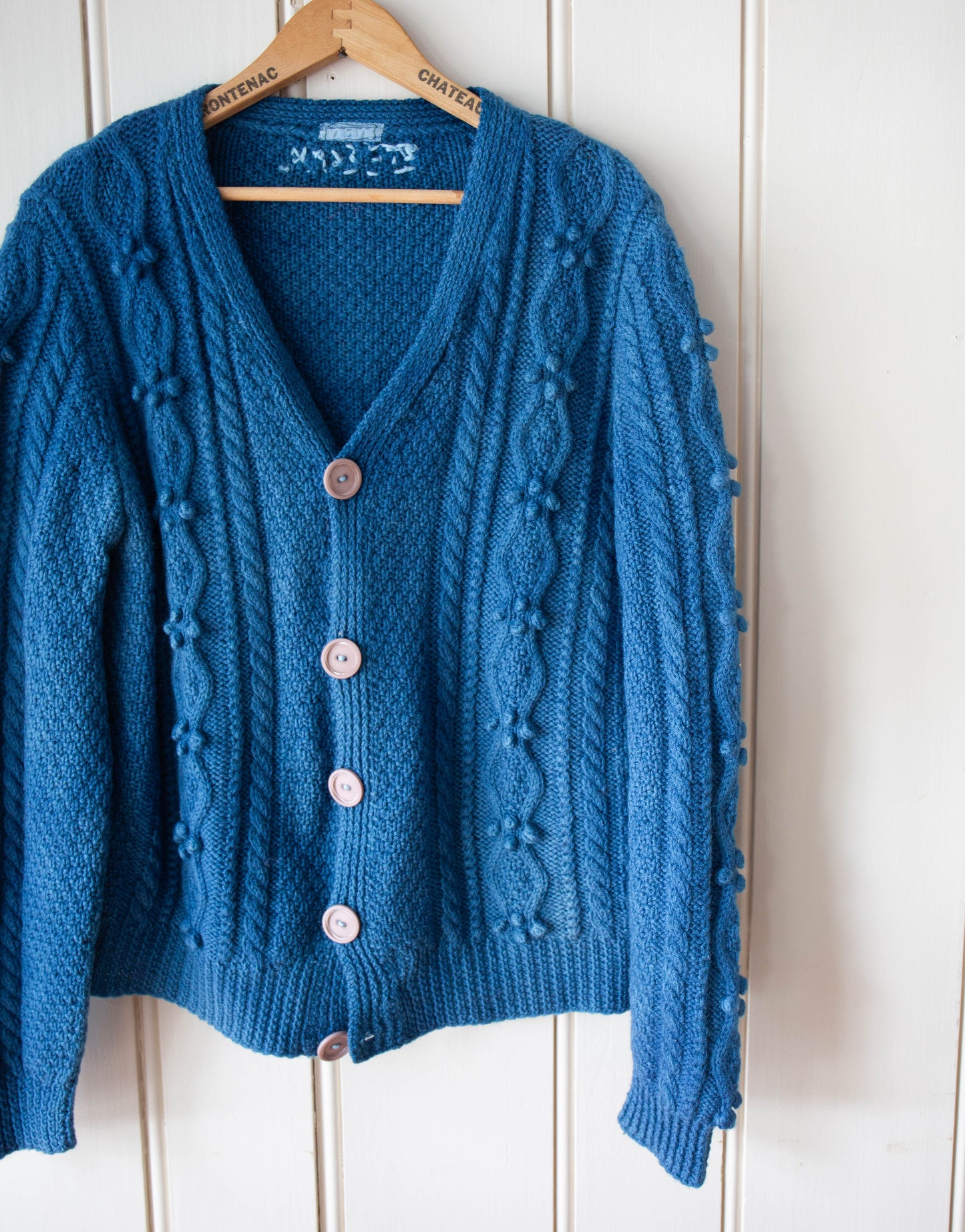 Indigo Cable Knit Sweater 1
