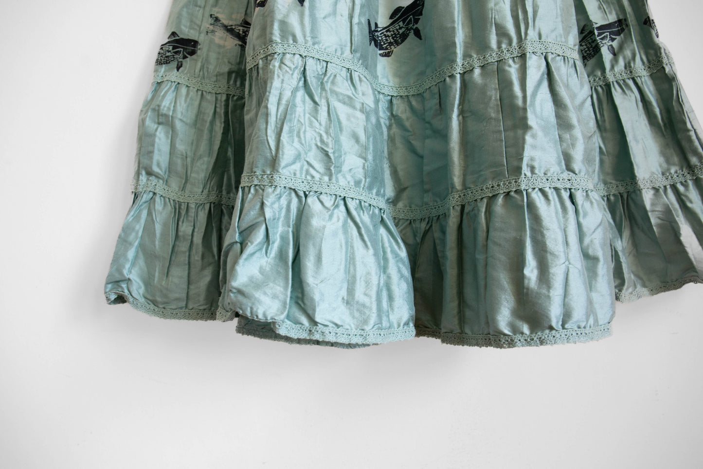 Silk Fish Tiered Skirt