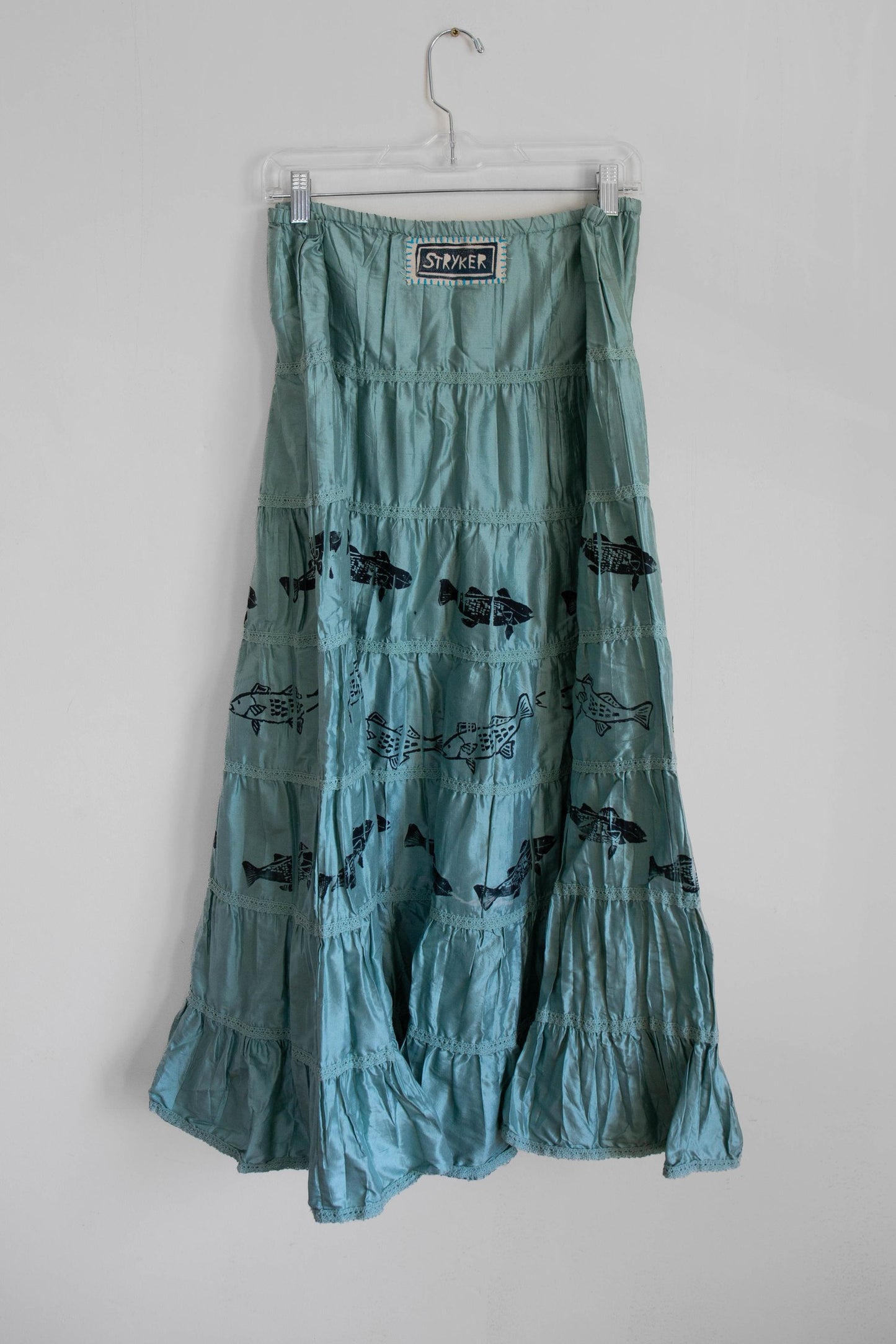 Silk Fish Tiered Skirt