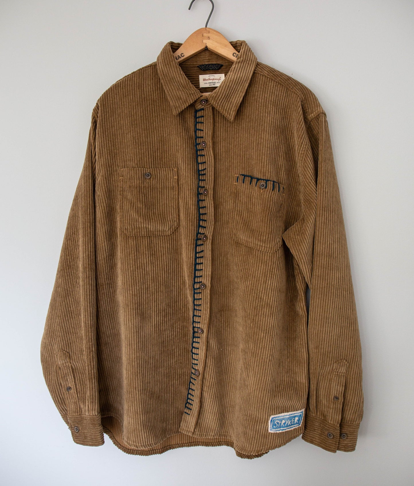 Brown Cord Button Up