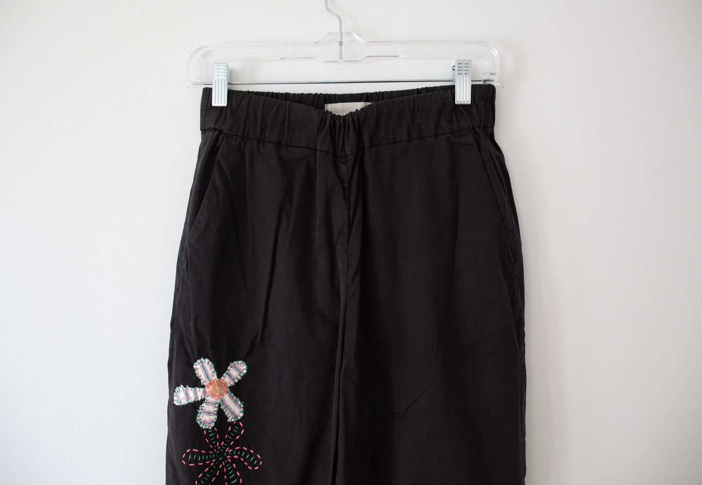 Flower Power Embroidered Pants, W 4