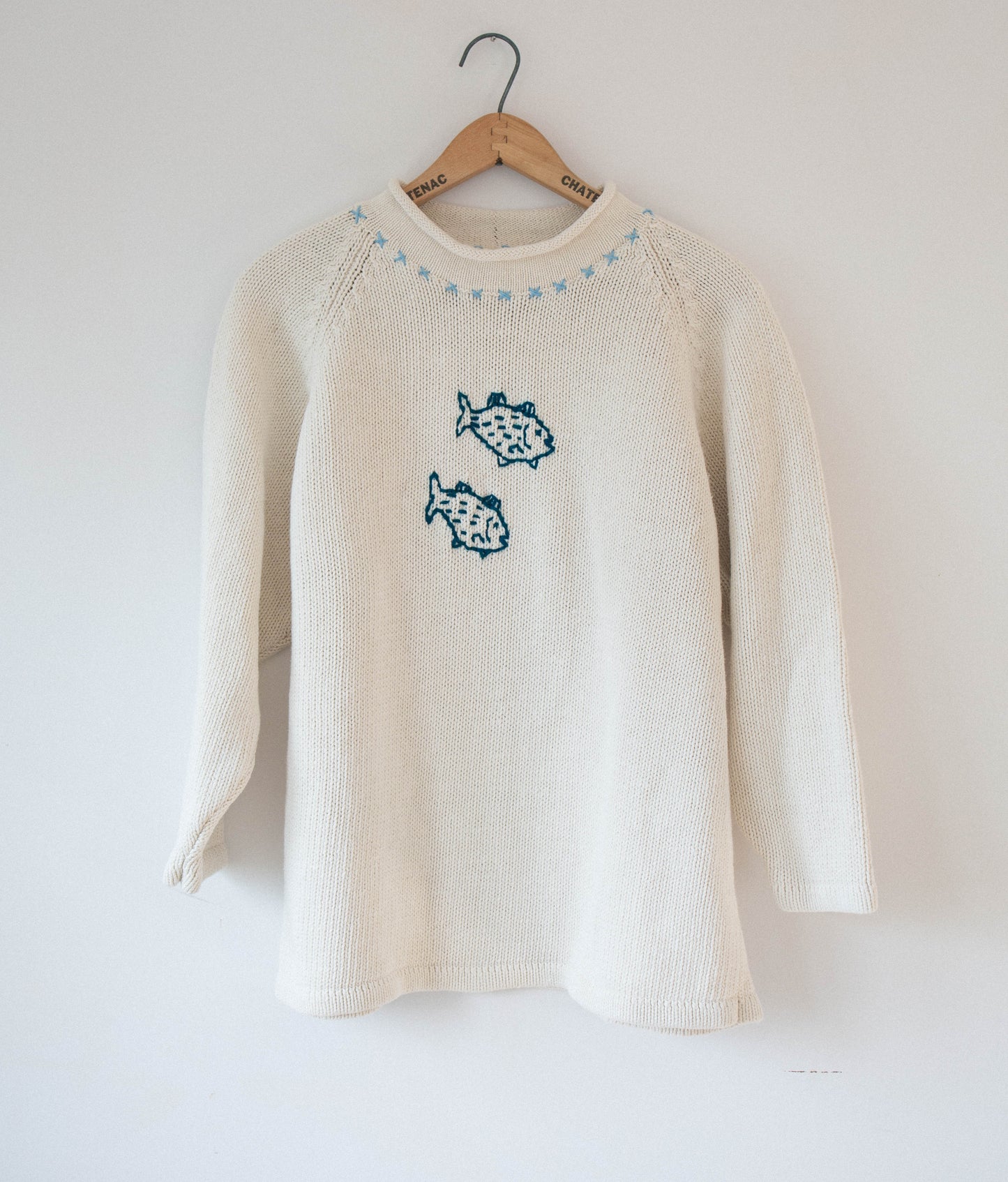 Stitched Cotton Knit, Medium