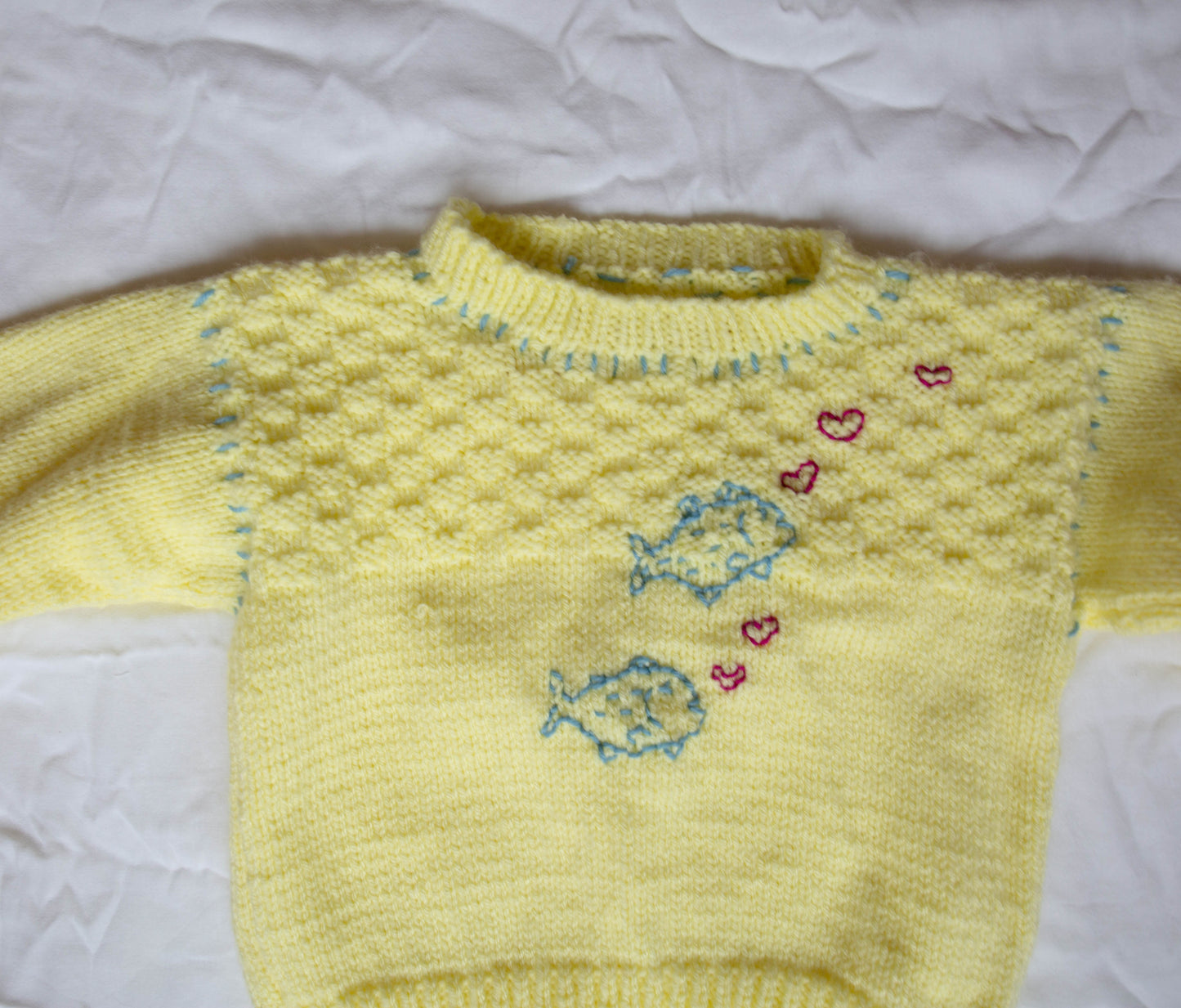Yellow Hand-Knit Sweater, 2-3T
