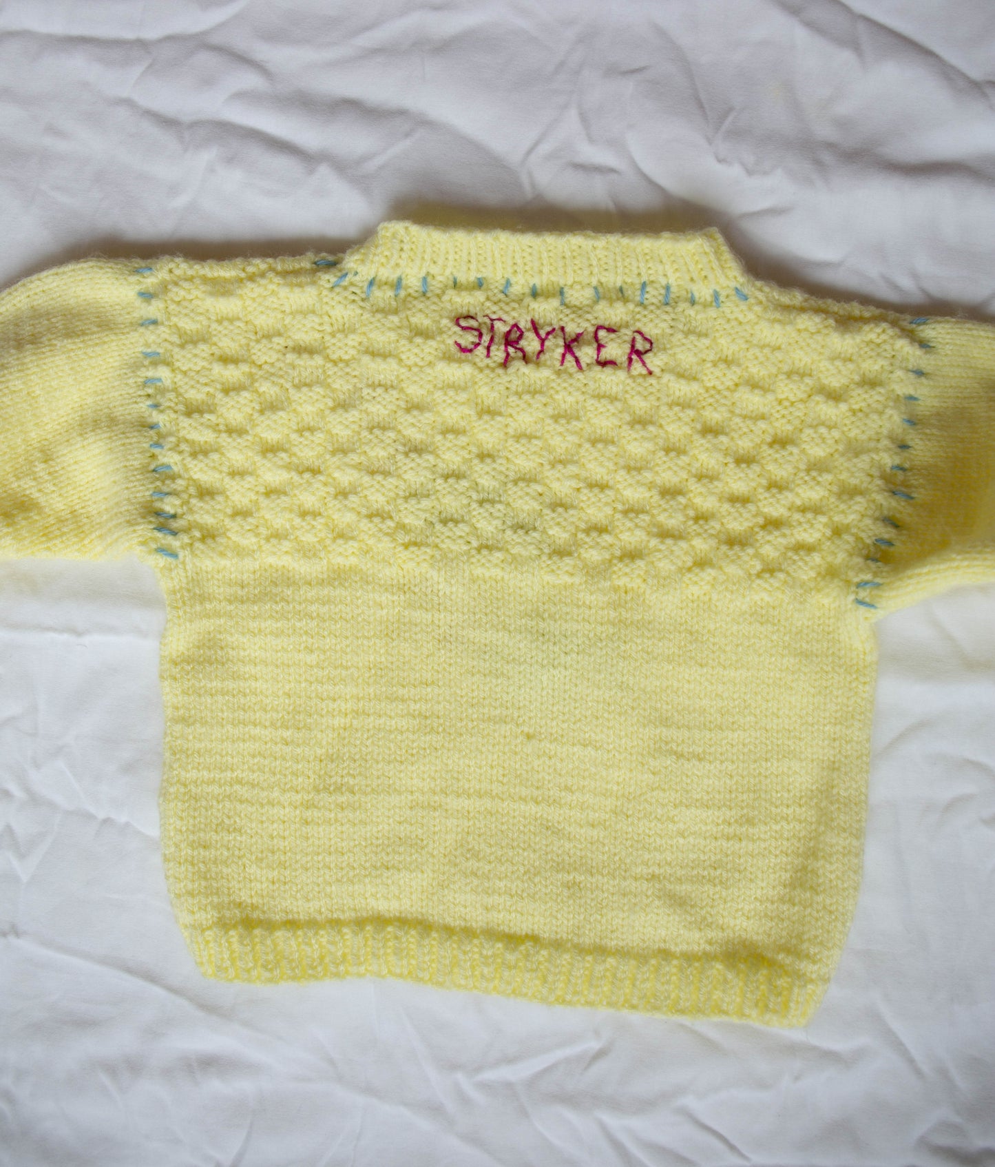 Yellow Hand-Knit Sweater, 2-3T