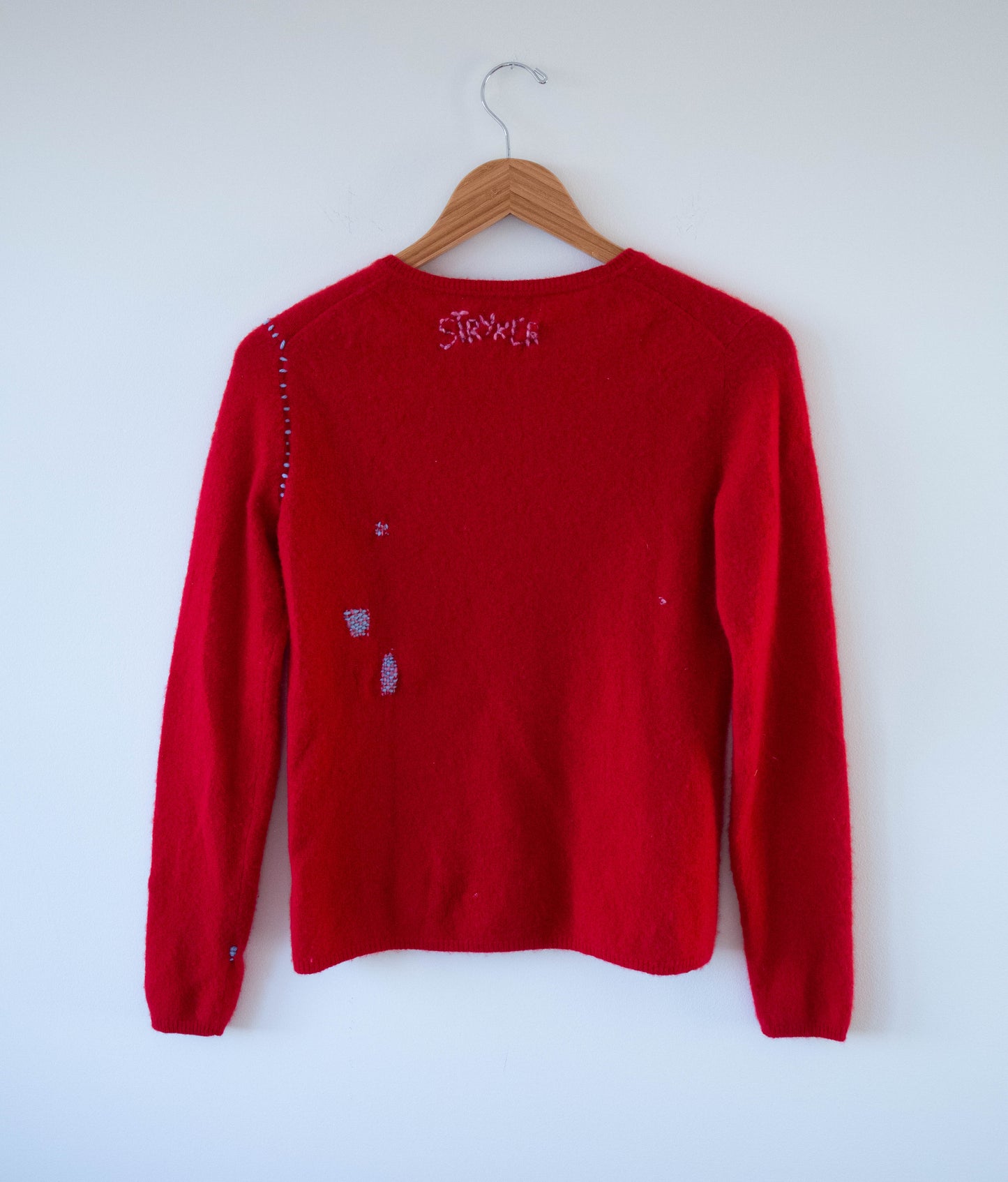 Darned Red Sweater