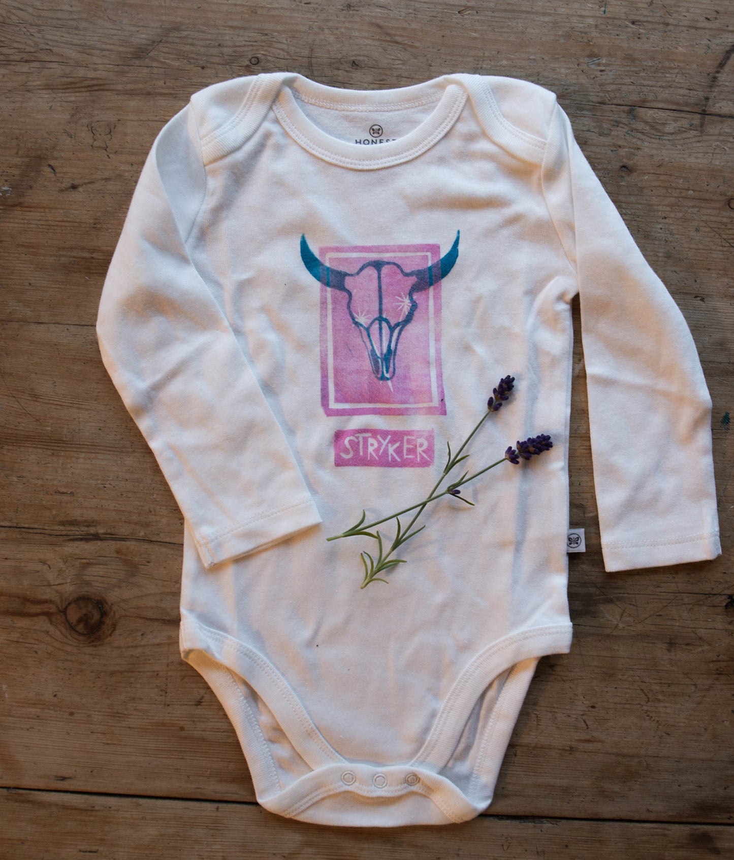 Floral Bison Printed Onesie