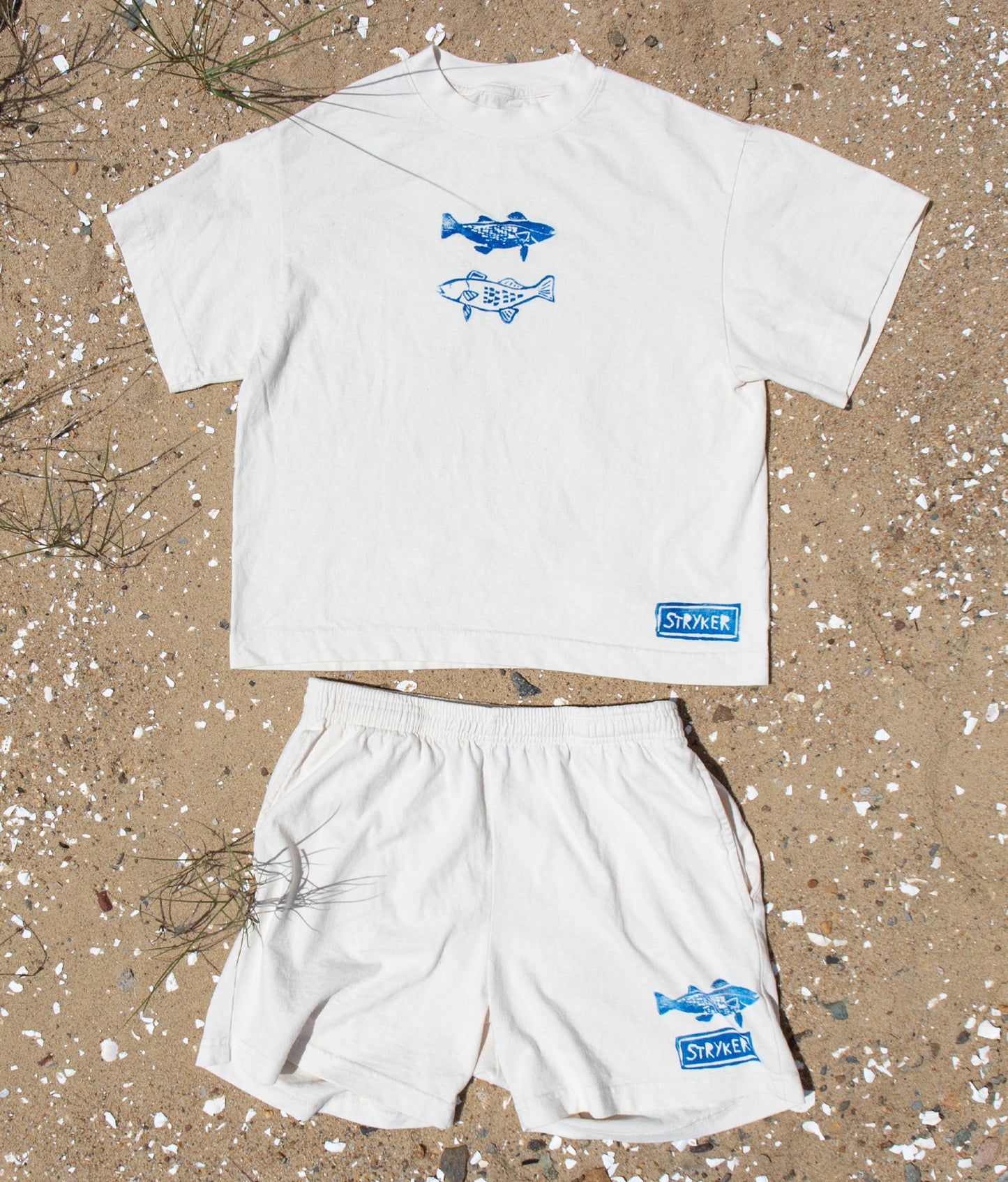 Striper Boxy Tee + Lounge Shorts Bundle