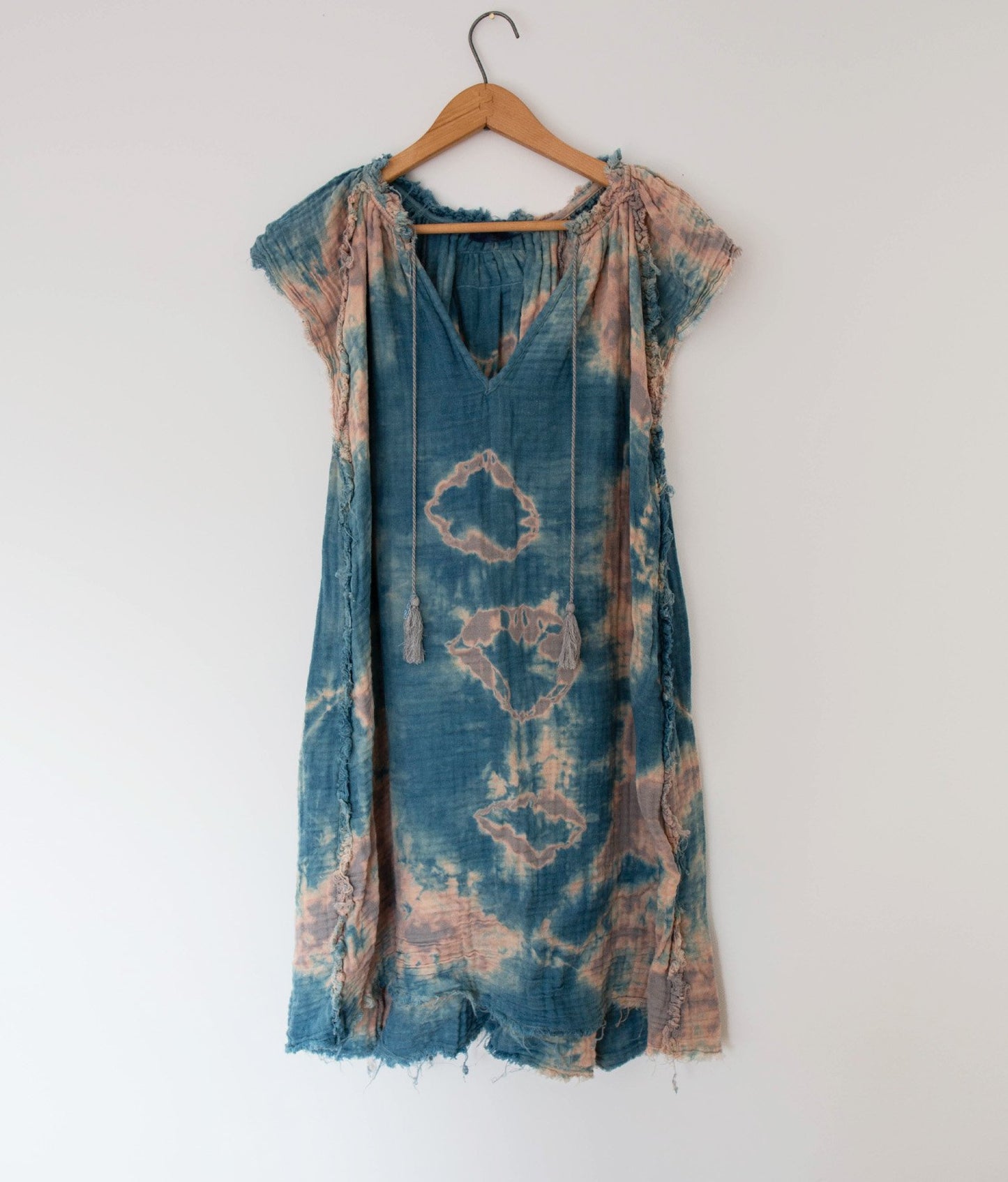 Indigo Gauze Dress
