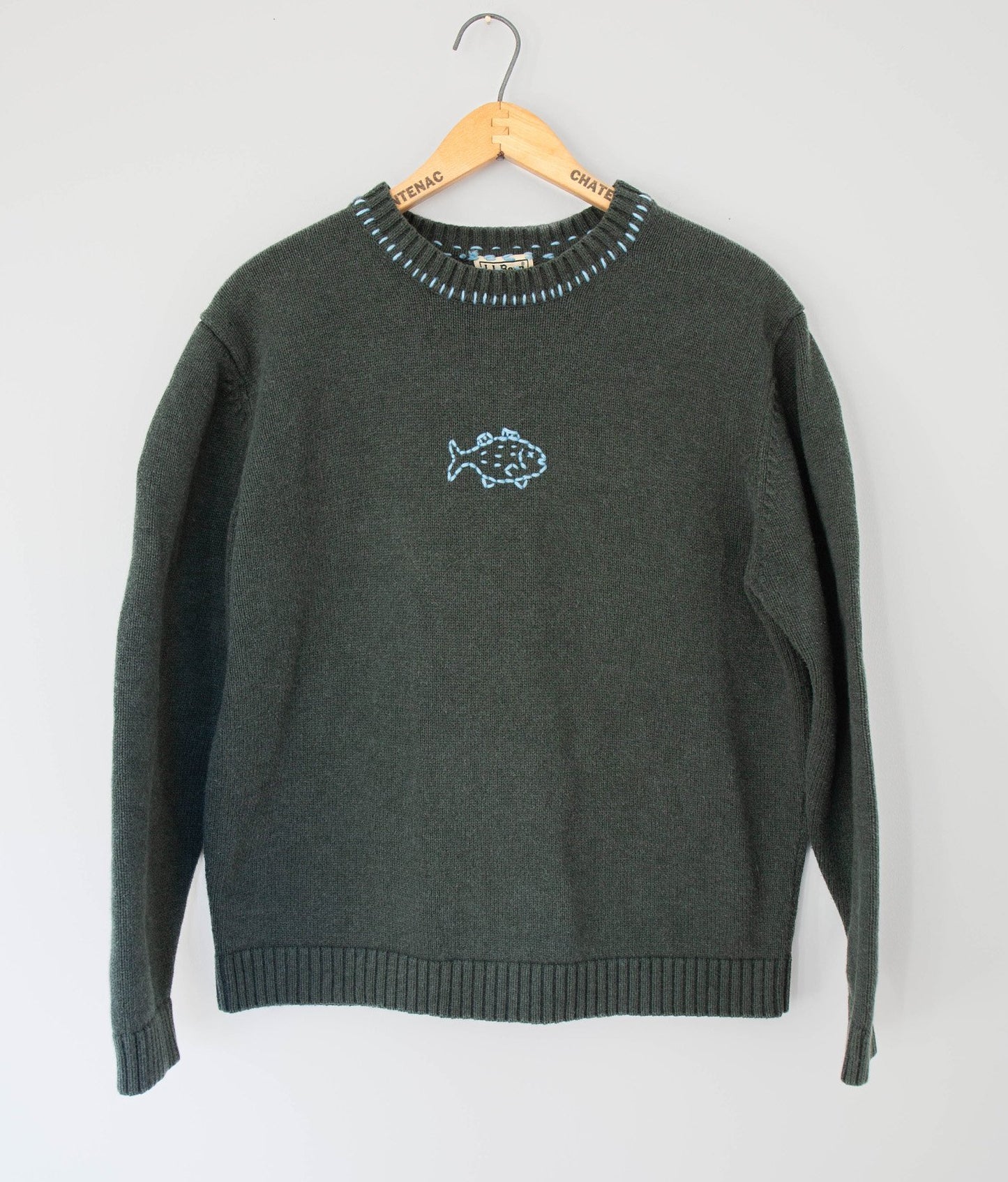 Green Fish Crewneck, M