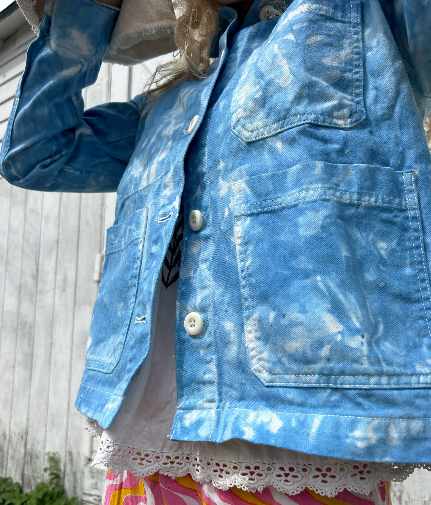 Indigo Utility Jacket, Small