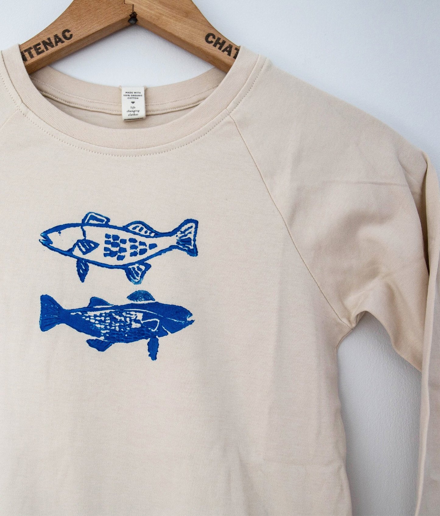 Little Fishy Crewneck, Natural