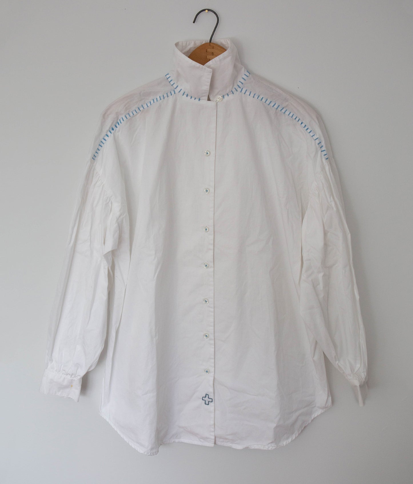 Vintage Puff Sleeve Button Down