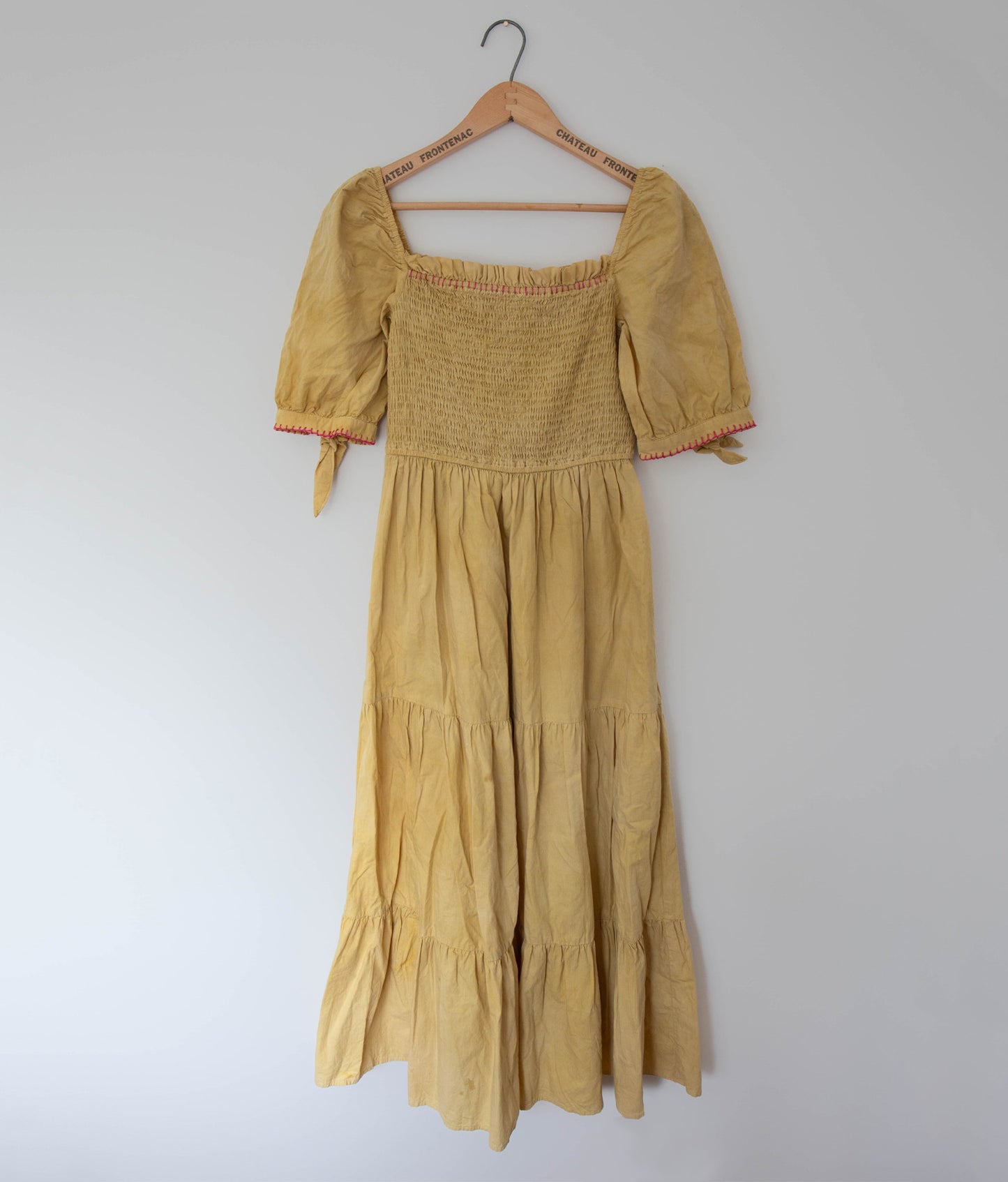 Marigold + Blanket Stitch Tiered Dress