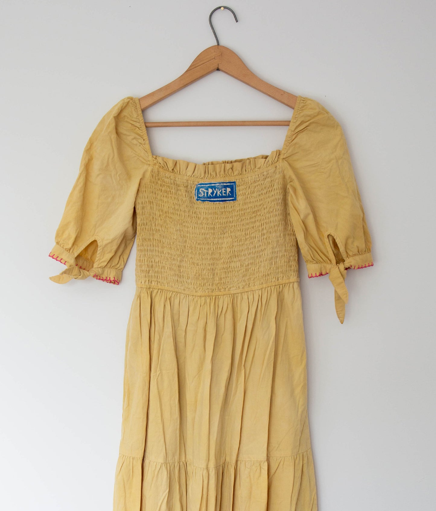 Marigold + Blanket Stitch Tiered Dress
