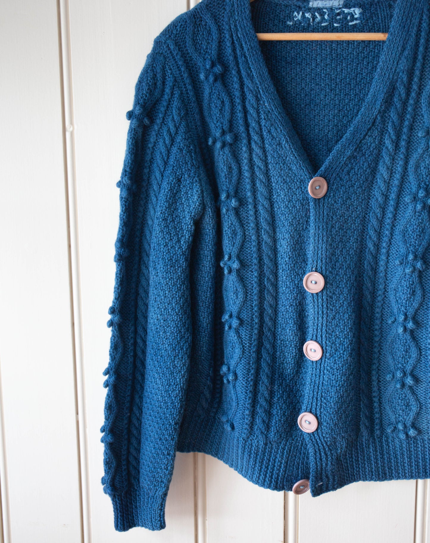 Indigo Cable Knit Sweater 1