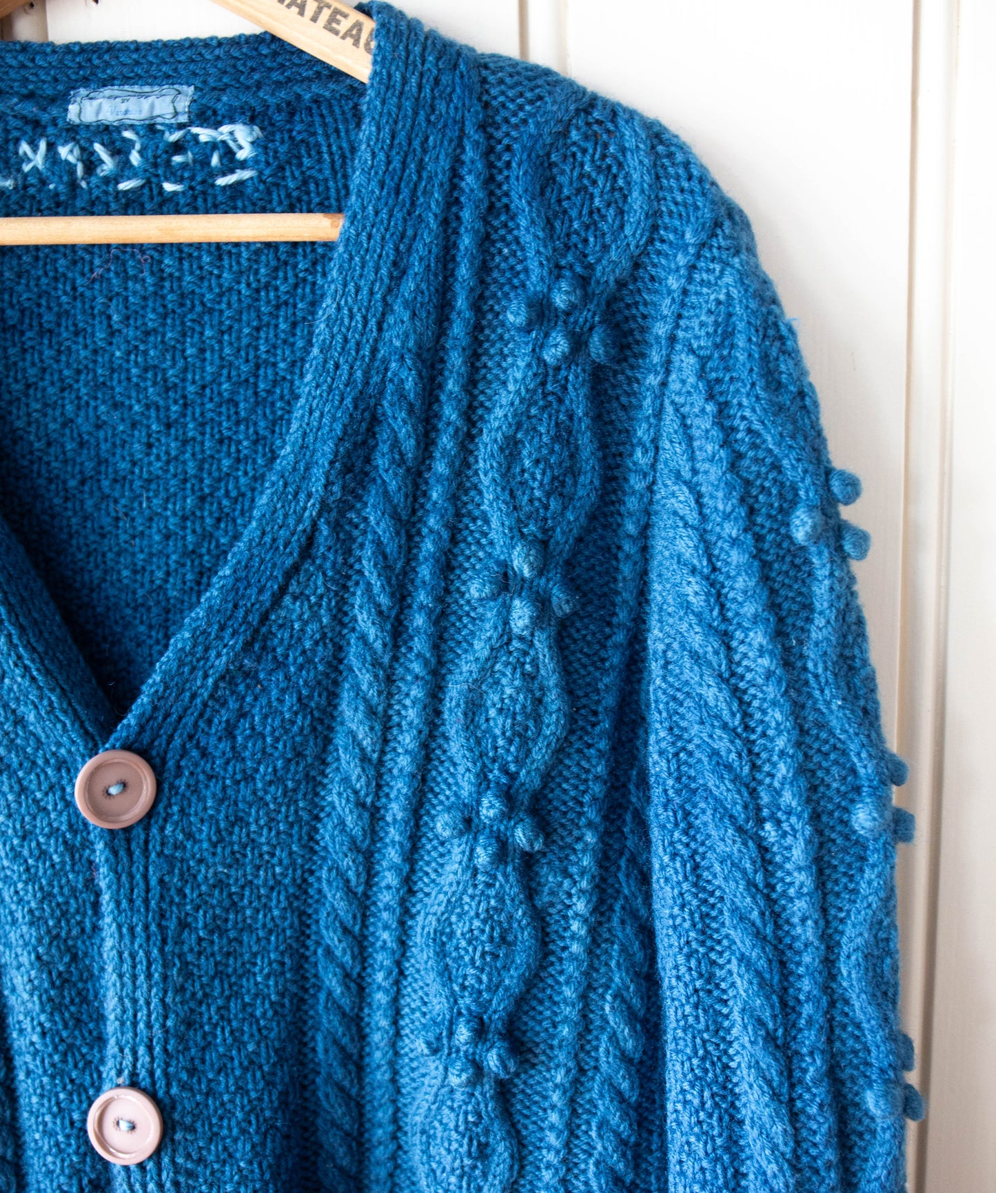 Indigo Cable Knit Sweater 1