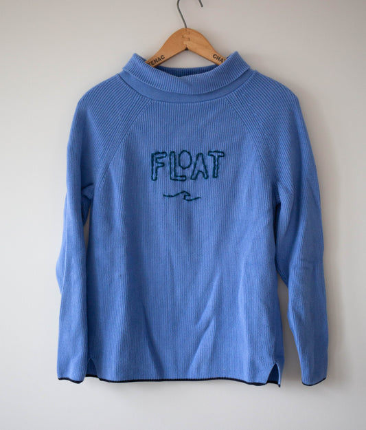 Float Mockneck Cotton Sweater, Small