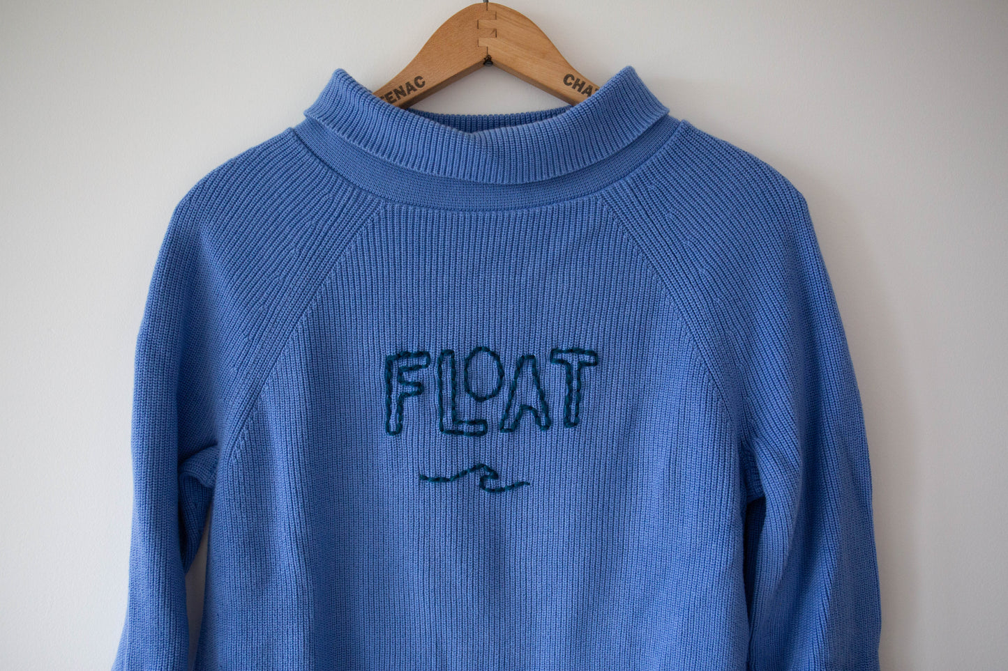 Float Mockneck Cotton Sweater, Small