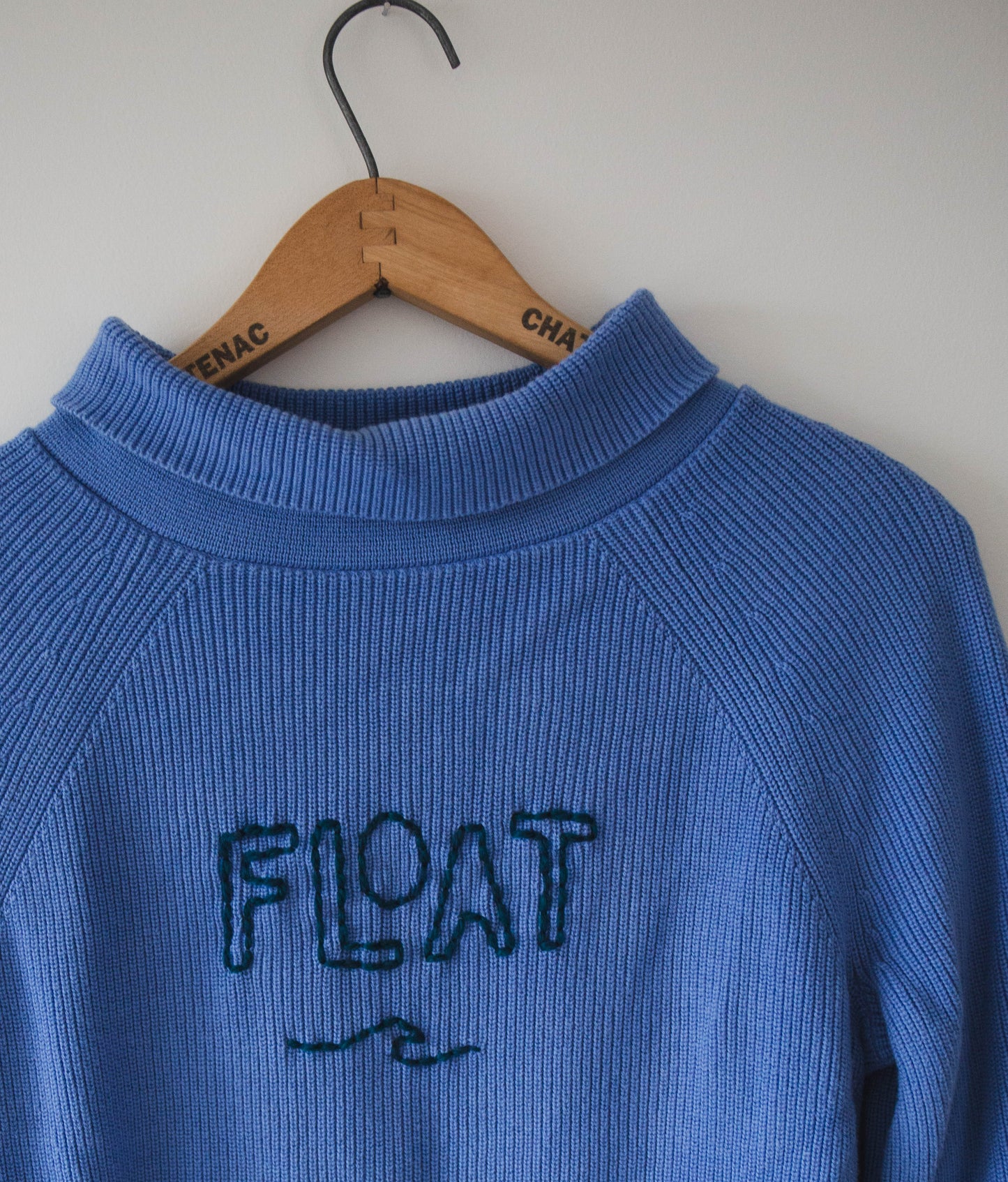 Float Mockneck Cotton Sweater, Small