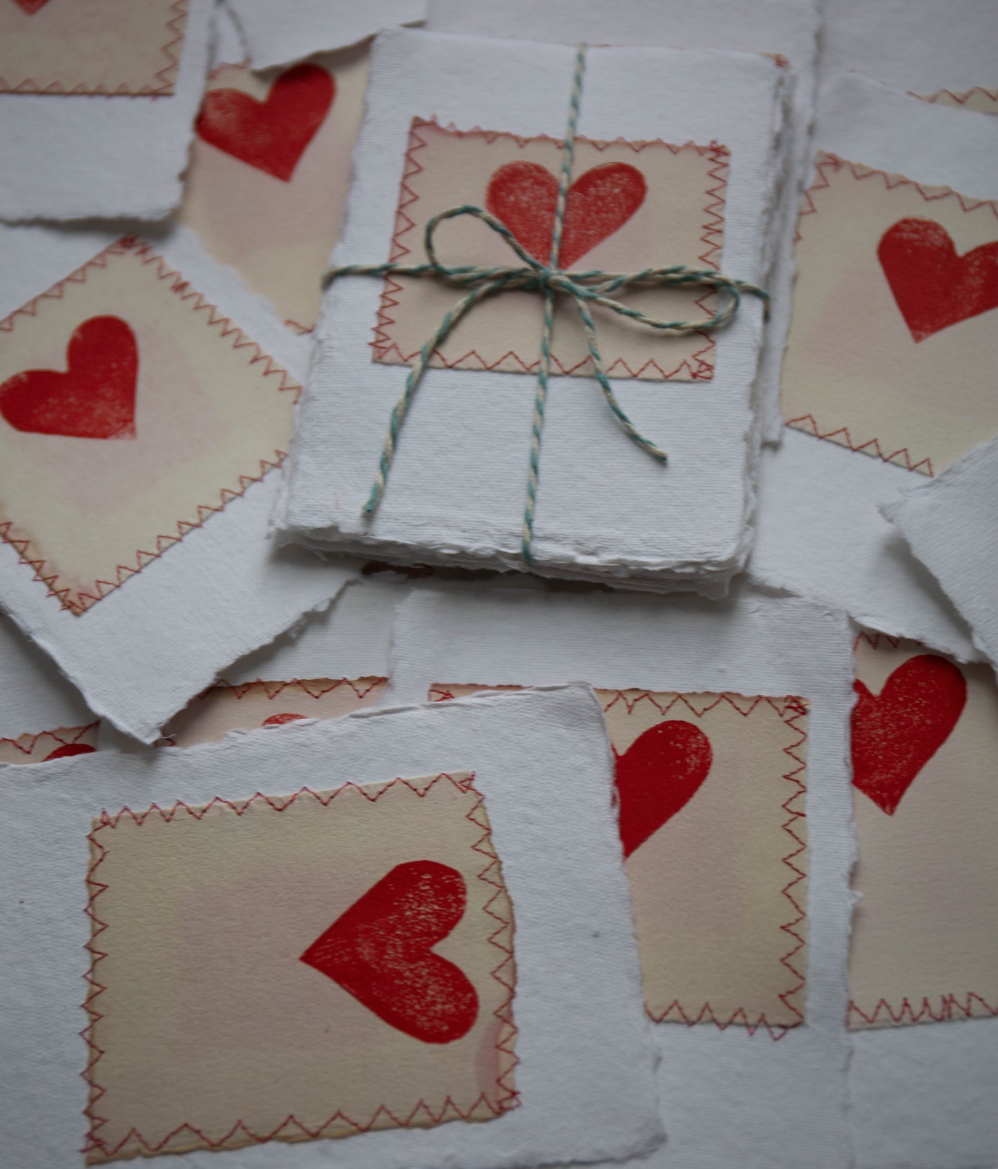 Naturally Dyed Heart Print