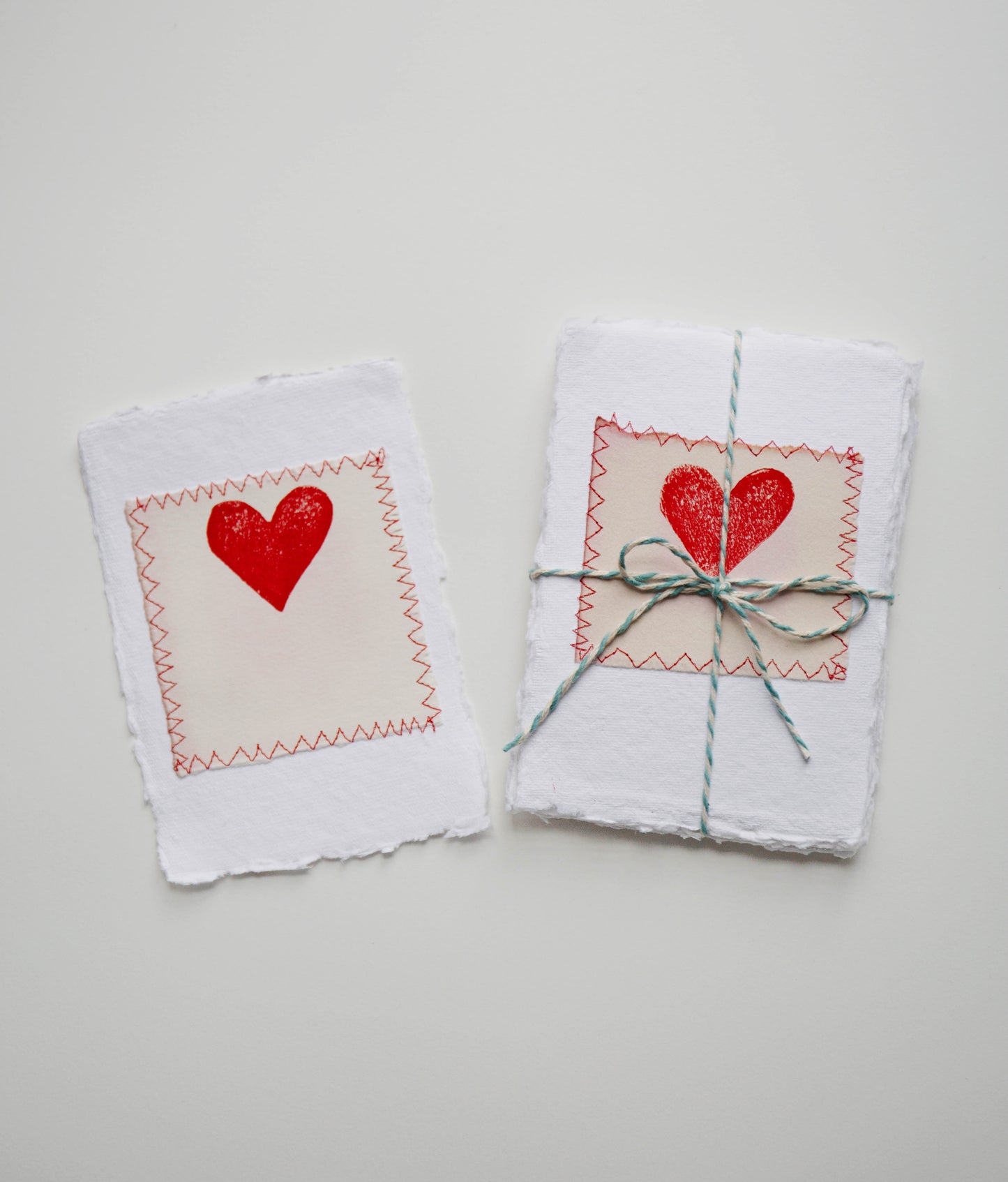 Naturally Dyed Heart Print