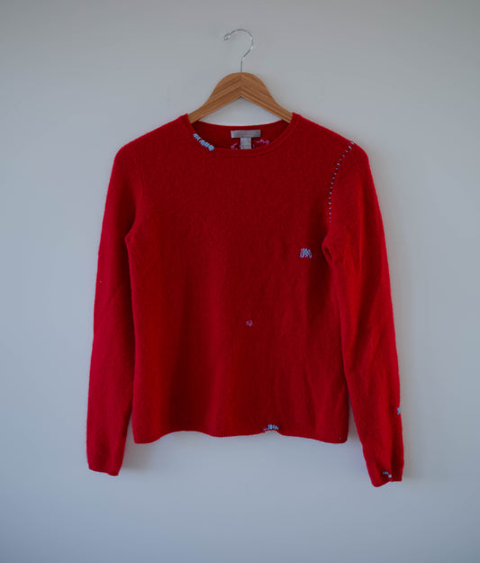 Darned Red Sweater