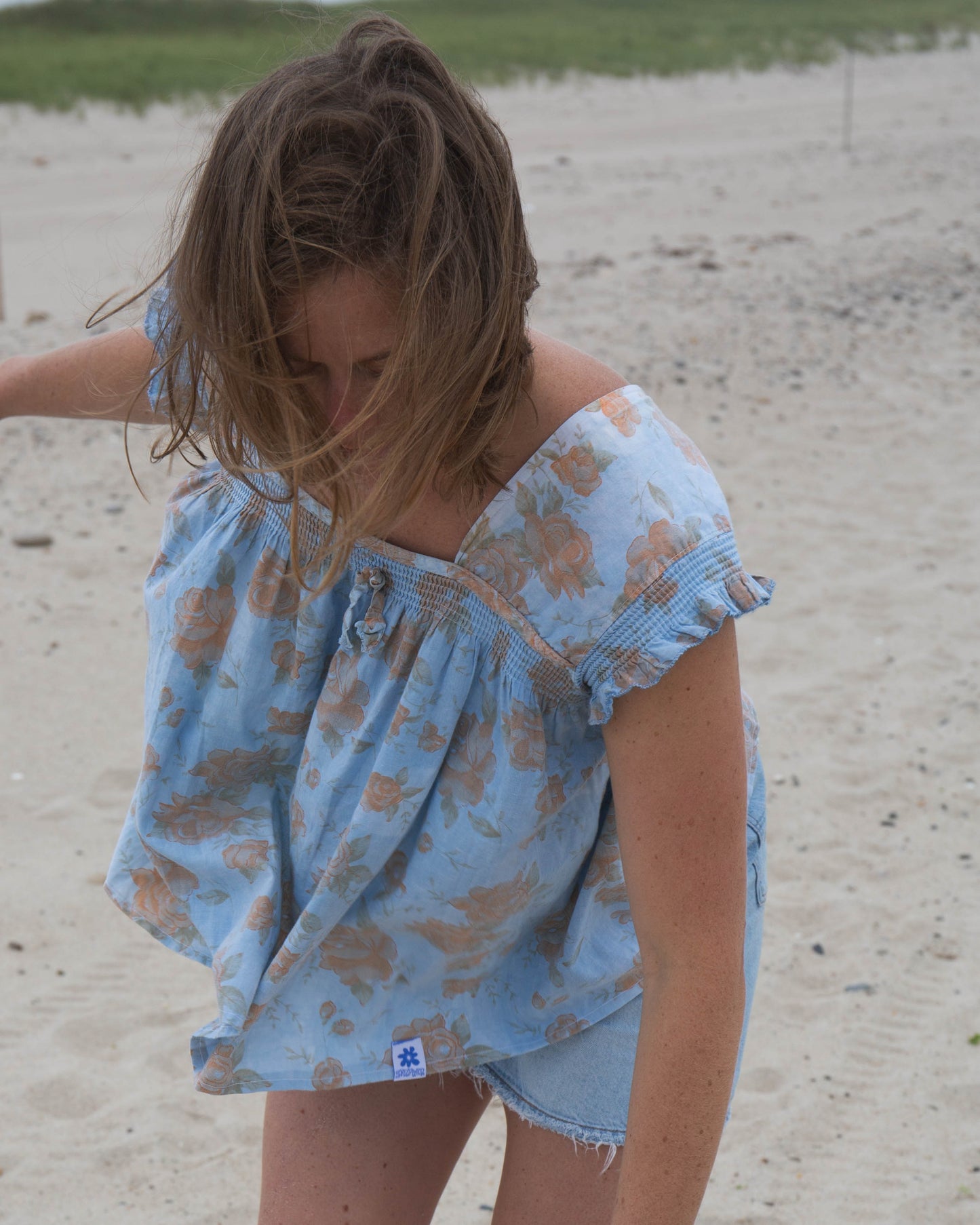 Cece Upcycled Nightgown Blouse
