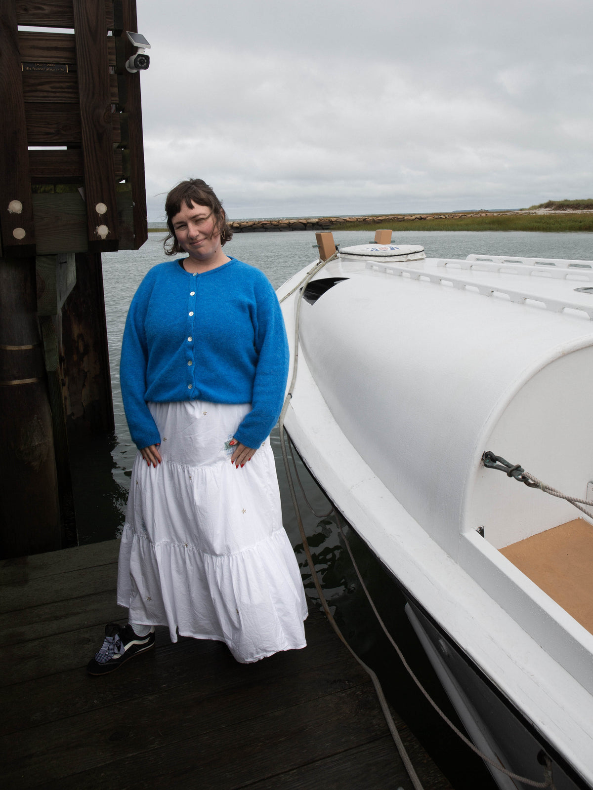 White Cotton Prairie Skirt