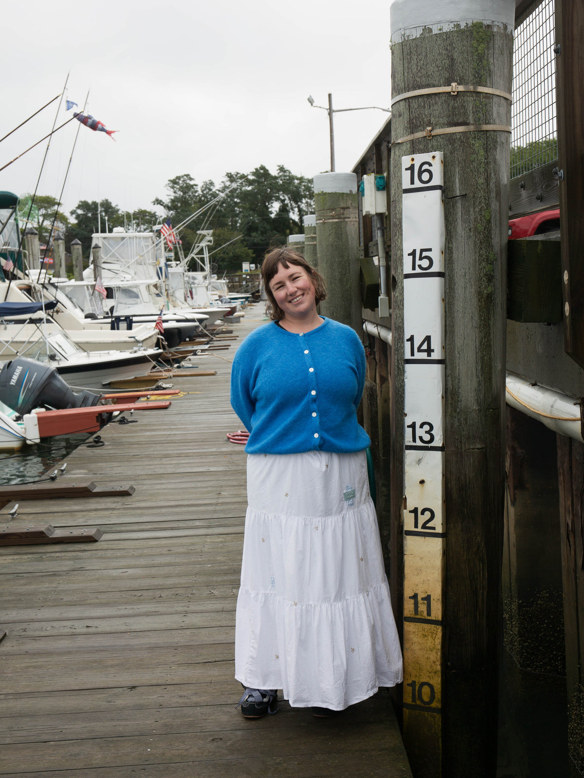 White Cotton Prairie Skirt