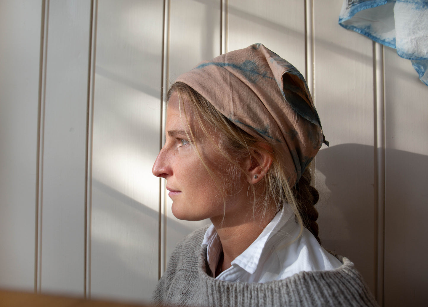 Naturally Dyed Bison Bandana