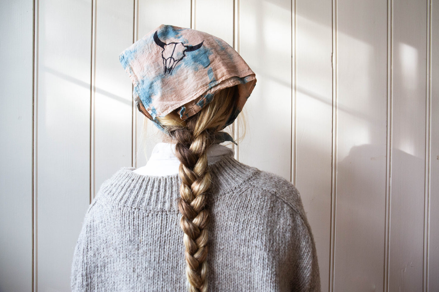 Naturally Dyed Bison Bandana