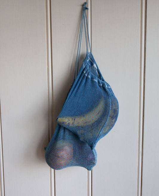Indigo Dyed Veggie Bag, Set of 2