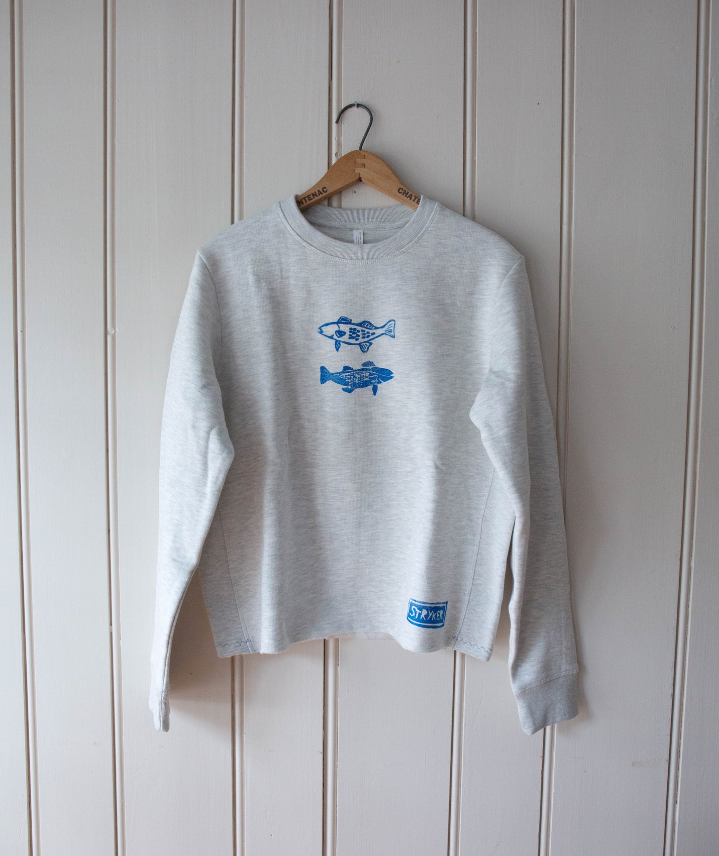 Grey Fish Crewneck Sweatshirt