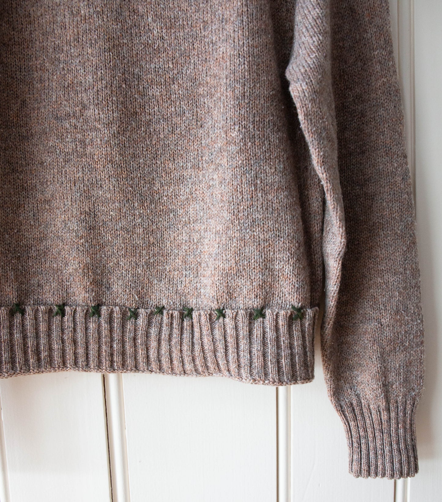 Vintage Wool Knit Fish Sweater, M