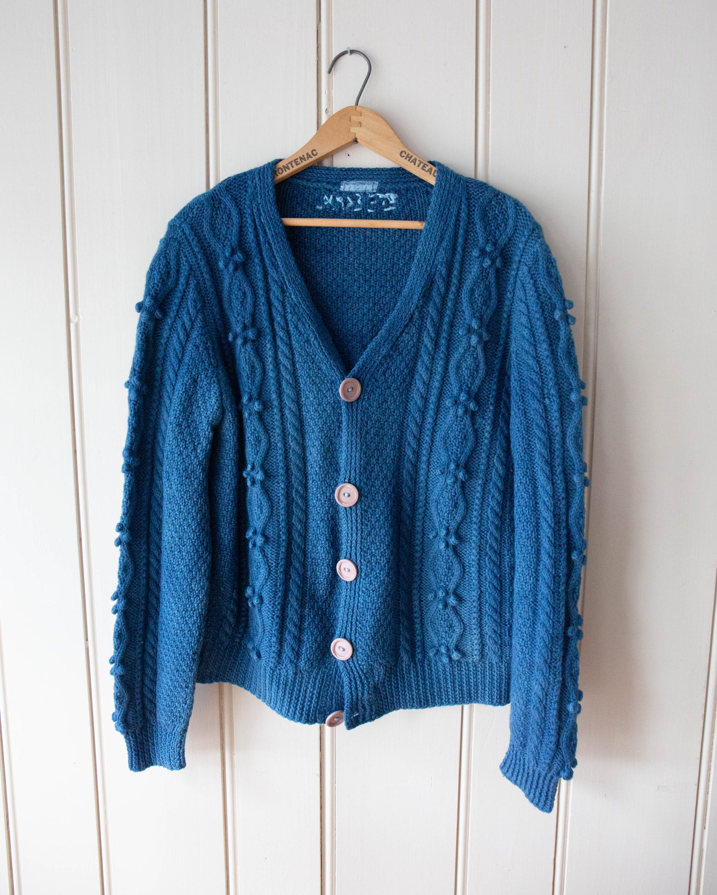 Indigo Cable Knit Sweater 1
