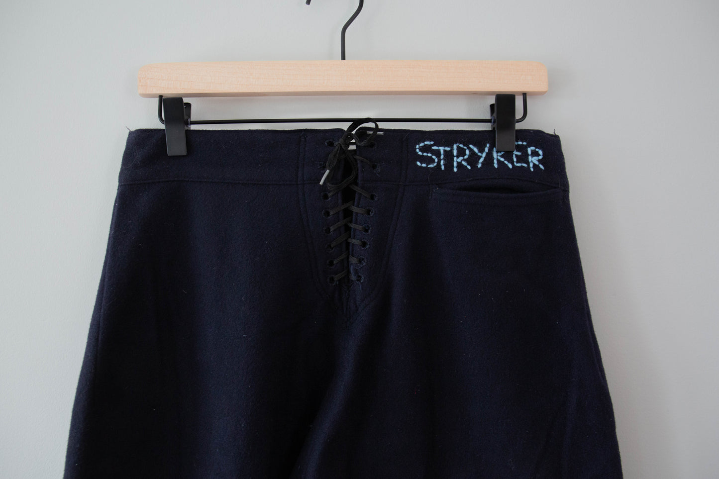 Vintage Navy Wool Sailor Pants, 26"