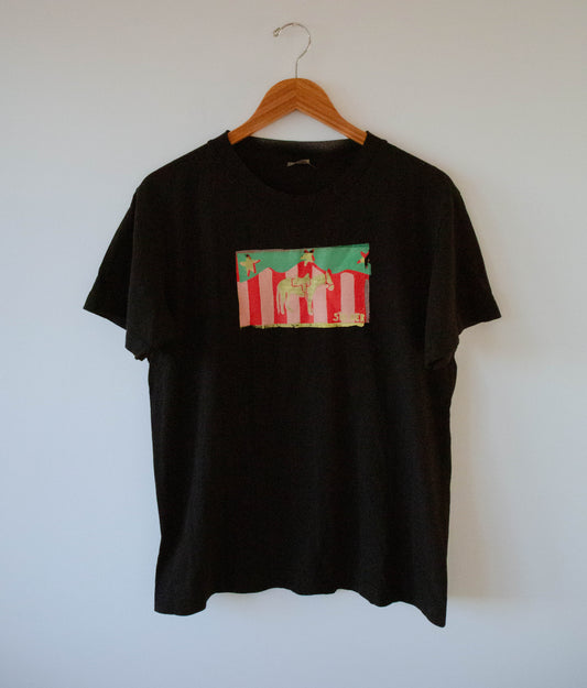 Striped Mountain Horse Tee in Black, no.1