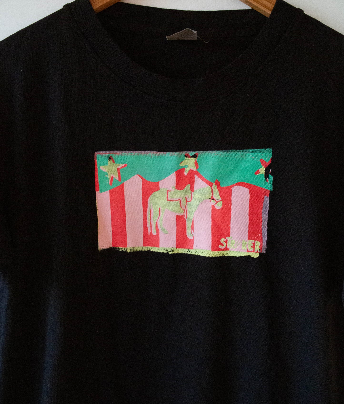 Striped Mountain Horse Tee in Black, no.1