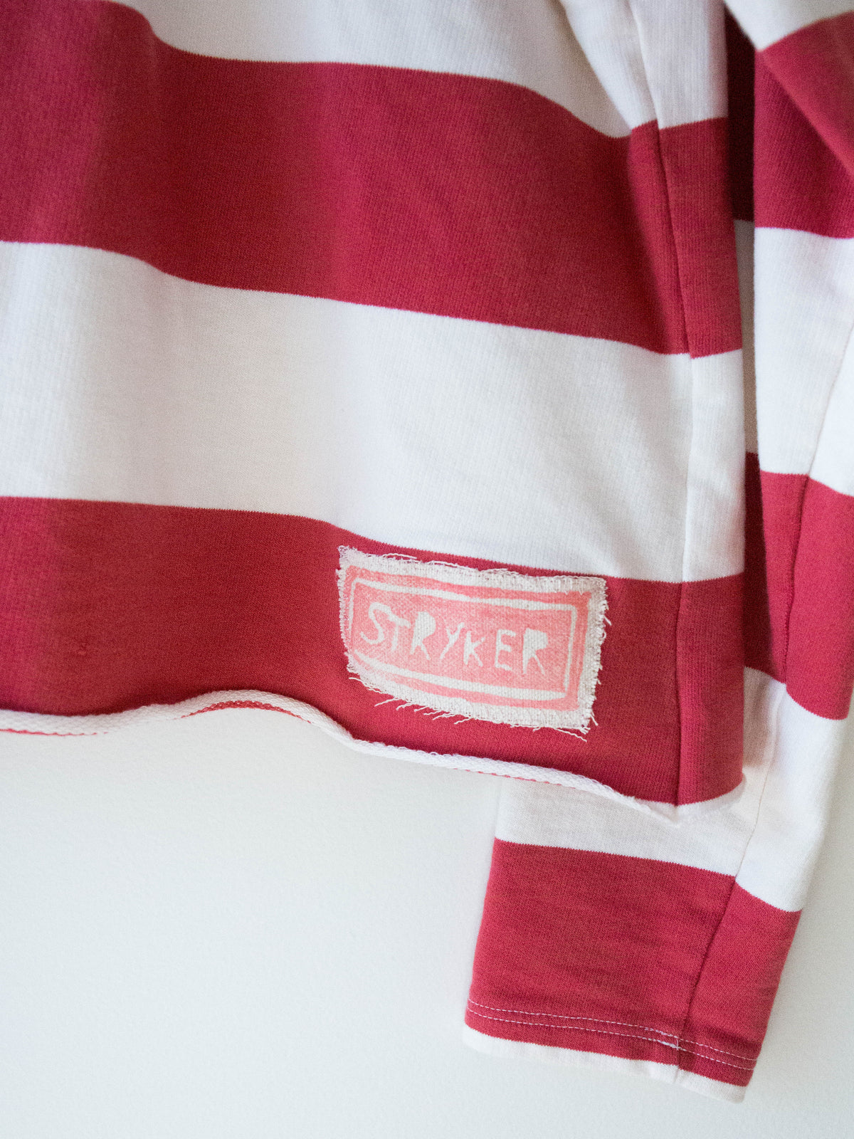 Red + White Striped Rugby Shirt