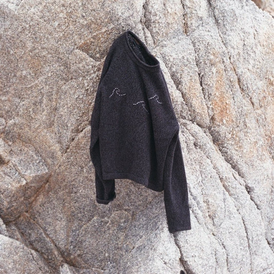 Woolie Waves Crew Sweater