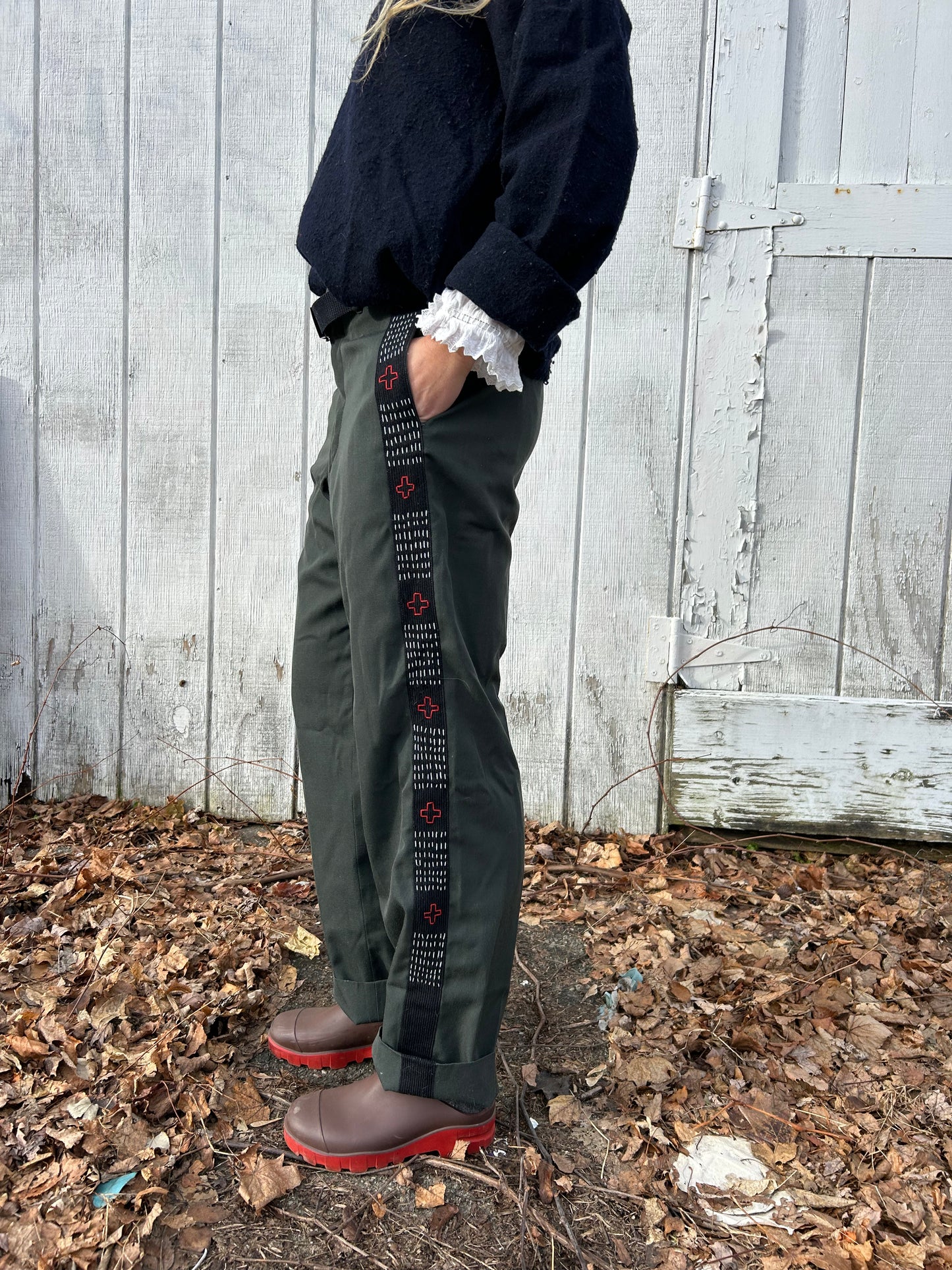 Vintage Wool Military Trouser