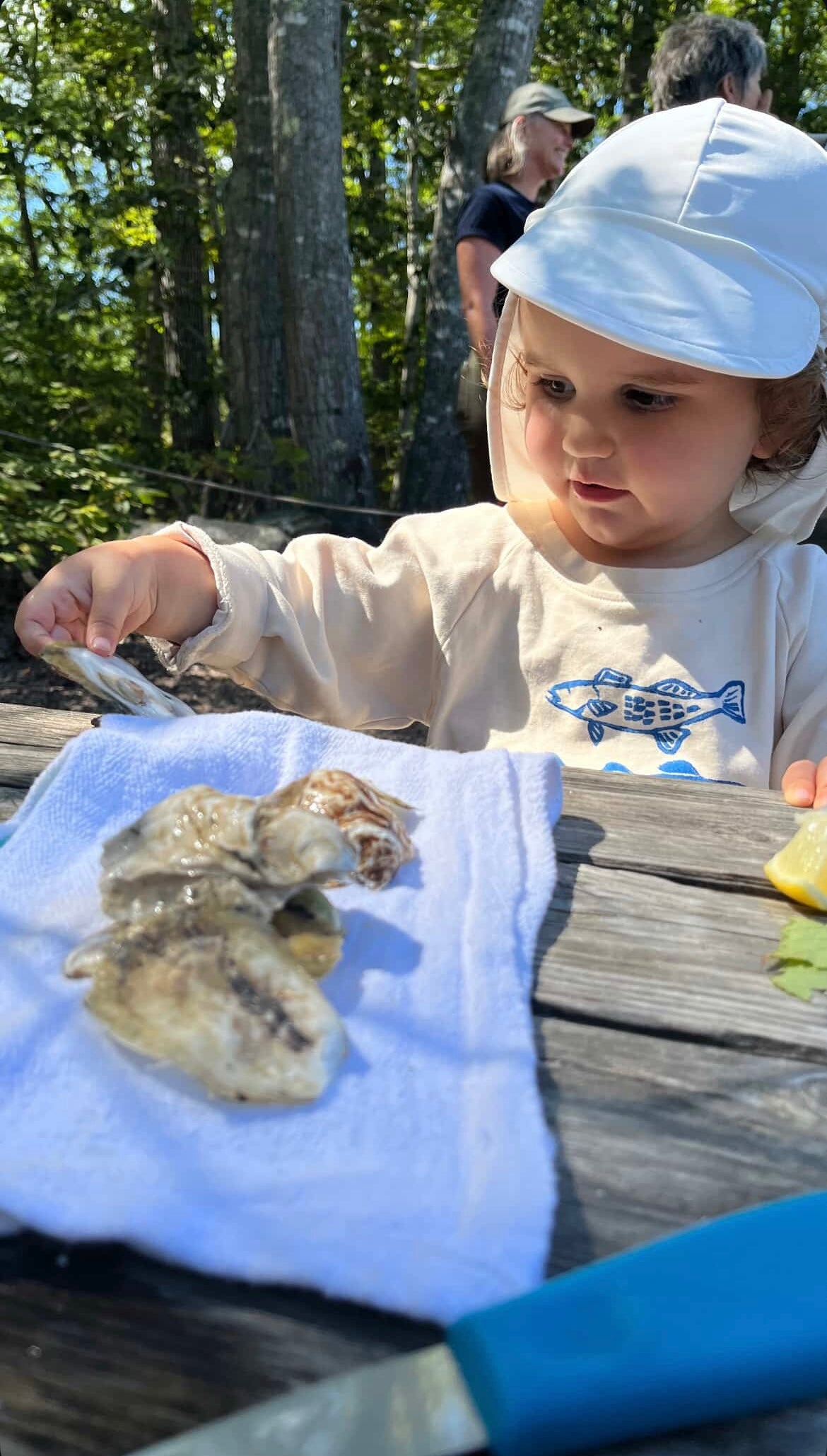 Little Fishy Crewneck, Natural