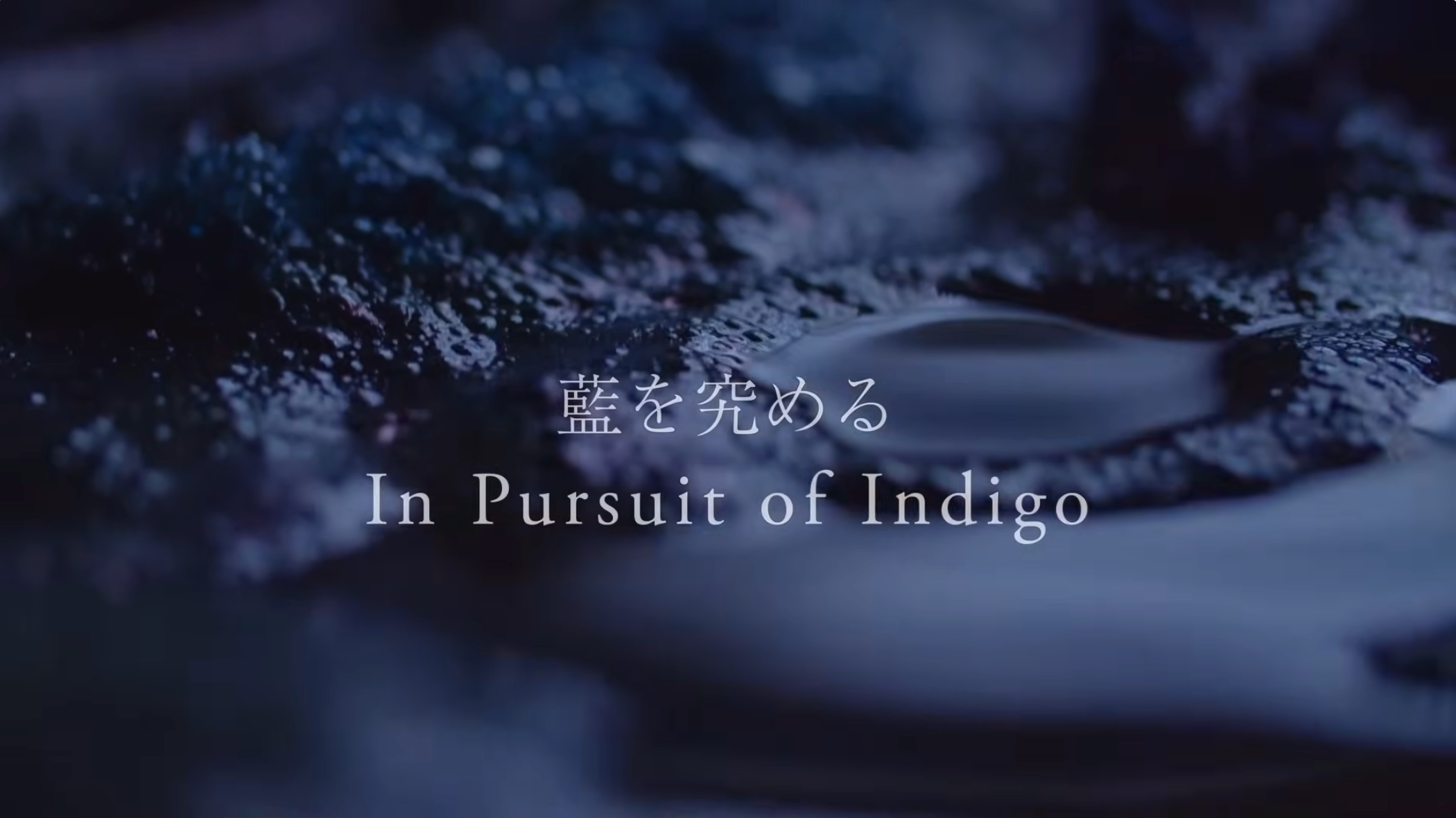 Load video: Documentary style video showing the process of naturally dyeing with Japanese indigo. It is soft spoken, well-filmed, and inspiring.