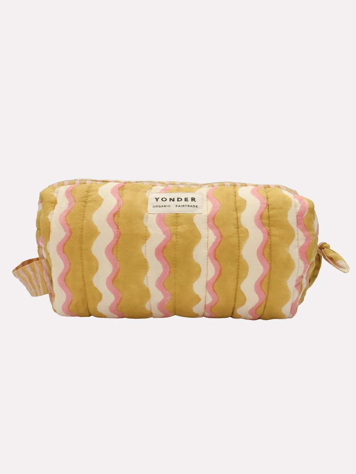 Quilted Wash Bag in Wiggle Honey