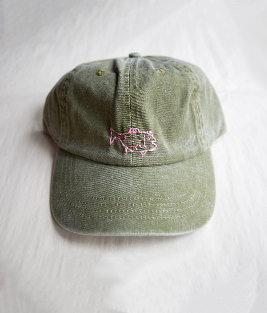 Stitched Fish Dad Hat